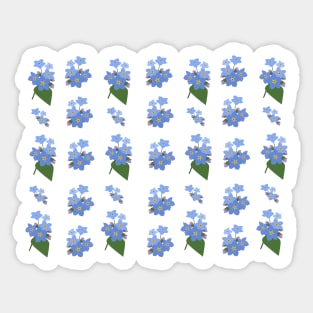 Forget me not flowers Sticker